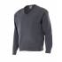 Jersey de punto cuello pico gris Velilla