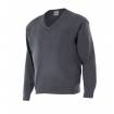 Jersey de punto cuello pico gris Velilla