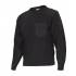 Jersey de punto grueso con cuello redondo negro Velilla