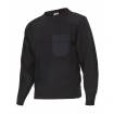 Jersey de punto grueso con cuello redondo negro Velilla