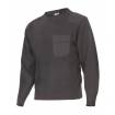 Jersey de punto grueso con cuello redondo gris Velilla