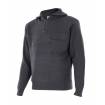 Jersey de punto grueso con cuello alto gris Velillla