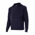 Jersey de punto grueso con cuello alto azul Velilla