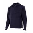 Jersey de punto grueso con cuello alto azul Velilla