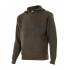 Jersey de punto grueso con cuello alto verde oscuro Velilla