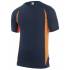 Camiseta transpirable bicolor azul y naranja Velilla