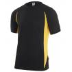 Camiseta transpirable bicolor negro y amarillo Velilla