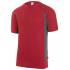 Camiseta transpirable bicolor roja y gris Velilla
