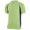 Camiseta transpirable bicolor verde y azul Velilla
