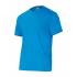 Camiseta 100% de algodón azul turquesa Velilla