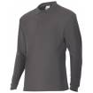 Polo manga larga gris Velilla