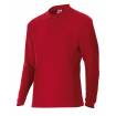 Polo manga larga rojo Velilla