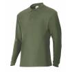 Polo manga larga verde caza Velilla