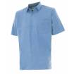 Camisa manga corta azul celeste Velilla