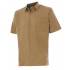 Camisa manga corta beige Velilla
