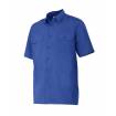 Camisa manga corta con refuerzo en hombros azul eléctrico Velilla