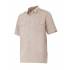 Camisa manga corta con refuerzo en hombros beige Velilla