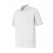 Camisa manga corta con refuerzo en hombros blanco Velilla
