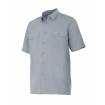 Camisa manga corta con refuerzo en hombros gris Velilla