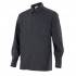 Camisa manga larga con bolsillo negro Velilla