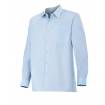 Camisa manga larga con bolsillo azul celeste Velilla