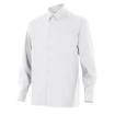 Camisa manga larga con bolsillo blanca Velilla