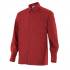 Camisa manga larga con bolsillo rojo Velilla