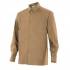 Camisa manga larga con bolsillo beige Velilla