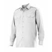 Camisa manga larga con refuerzo en hombros blanco Velilla