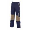 Pantalón multibolsillos azul y beige Velilla