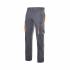 Pantalón elástico bicolor multibolsillos gris y naranja Velilla