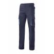 Pantalón bicolor multibolsillos 2 azules Velilla