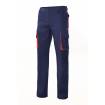 Pantalón bicolor multibolsillos azul y naranja  Velilla
