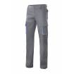 Pantalón bicolor multibolsillos gris y azul Velilla