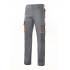 Pantalón bicolor multibolsillos gris y naranja Velilla