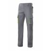 Pantalón bicolor multibolsillos gris y verde Velilla
