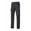 Pantalón bicolor multibolsillos negro y azul Velilla