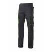 Pantalón bicolor multibolsillos negro y verde Velilla