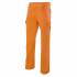 Pantalón multibolsillos naranja Velilla