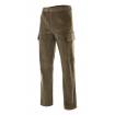 Pantalón de pana multibolsillos verde caza Velilla