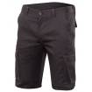 Pantalón corto elástico multibolsillos negro Velilla