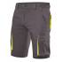 Pantalón corto elástico bicolor multibolsillos gris y amarillo Velilla