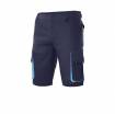 Pantalón corto bicolor multibolsillos azules Velilla