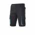 Pantalón corto bicolor multibolsillos negro y azul Velilla