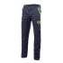 Pantalón elástico reforzado azul y verde Velilla