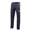 Pantalón elástico reforzado azul y verde Velilla