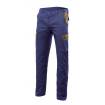 Pantalón elástico reforzado azul y marrón Velilla