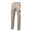 Pantalón elástico reforzado beige y dorado Velilla