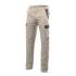 Pantalón elástico reforzado beige y gris Velilla