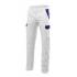 Pantalón elástico reforzado blanco y azul Velilla